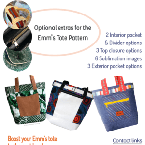 Boost options, for Emm's Tote